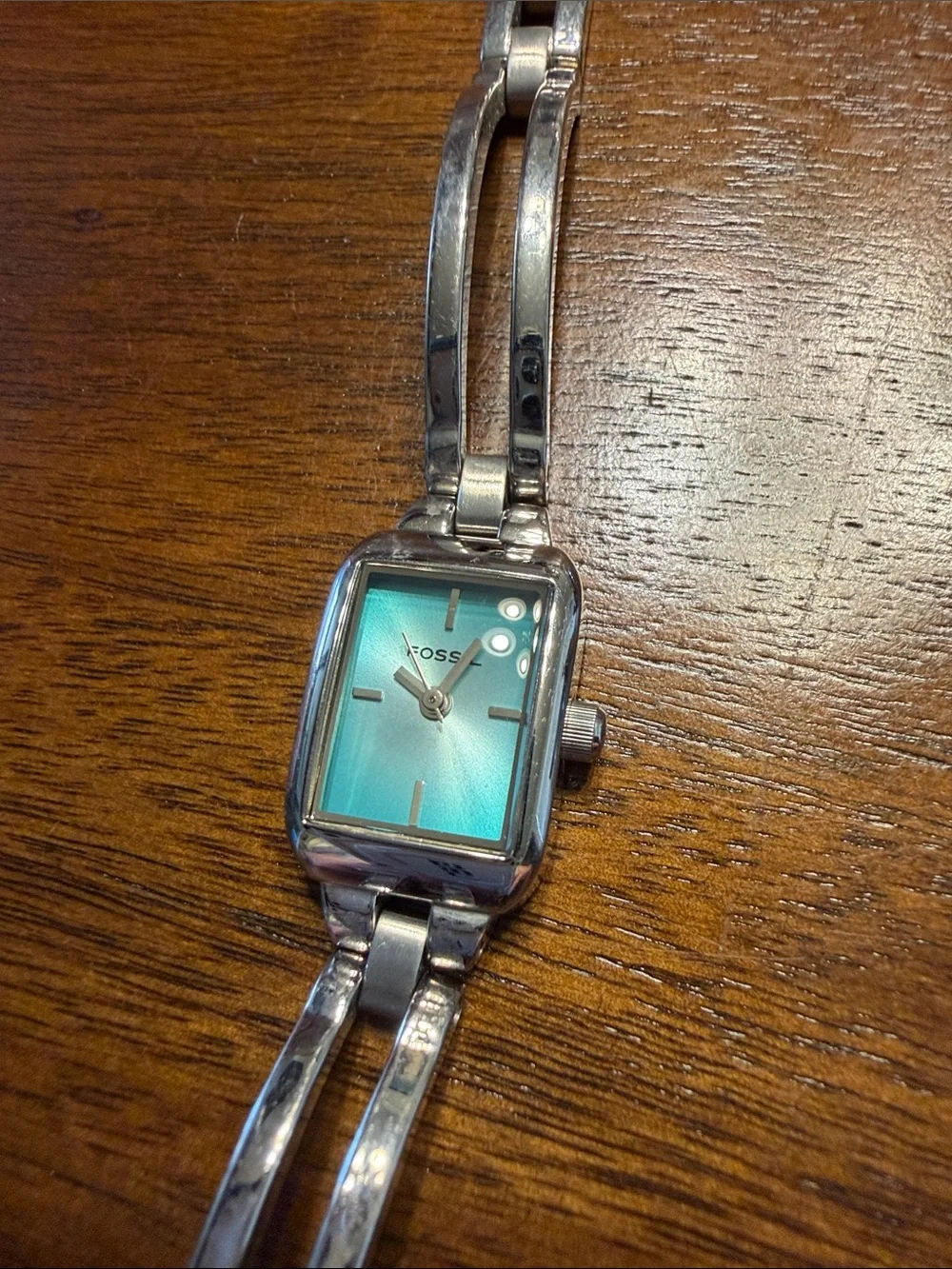 Fossil Women's Silver Bracelet Watches with Multi-Color Dials